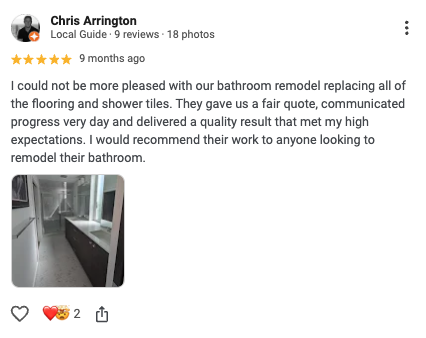 Chris Arrington Google Review