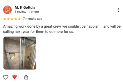 M. F. Gottula Google Review