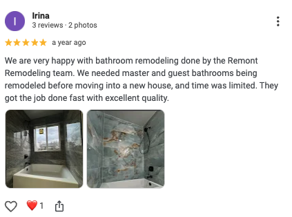 Irina Google Review