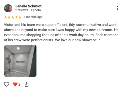 Janelle Schmidt Google Review