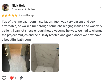 Nick Hola Google Review